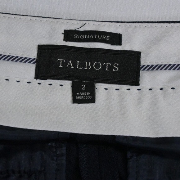 Talbots 2 Navy Blue Signature Slim Trouser‎ Dress Pants - Picture 3 of 7